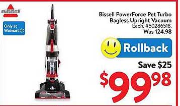 Bissell PowerForce Pet Turbo Bagless Upright Vacuum