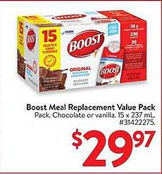 Boost Meal Replacement Value Pack