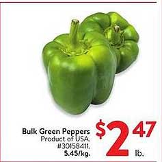 Bulk Green Peppers