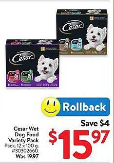 Cesar Wet Dog Food Variety Pack