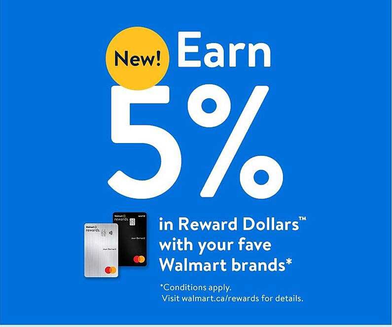 Earn 5% in Reward Dollars™ with your fave Walmart brands*