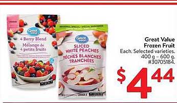 Great Value Frozen Fruit