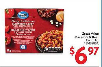 Great Value Macaroni & Beef