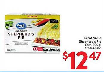 Great Value Shepherd's Pie