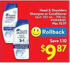 Head & Shoulders Shampoo or Conditioner