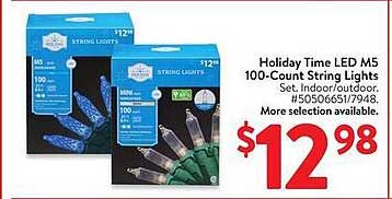 Holiday Time LED M5 100-Count String Lights