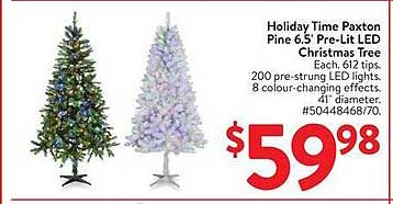 Holiday Time Paxton Pine 6.5' Pre-Lit LED Christmas Tree