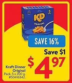 Kraft Dinner Original!