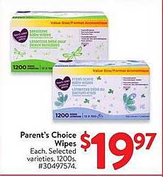 Parent's Choice Wipes