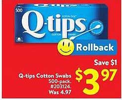 Q-tips Cotton Swabs