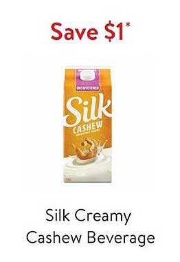 Silk Creamy Cashew Beverage