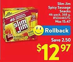 Slim Jim Spicy Sausage Snacks