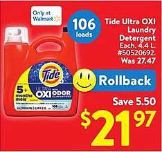 Tide Ultra OXI Laundry Detergent