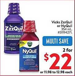 Vicks ZzzQuil or NyQuil