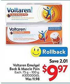 Voltaren Emulgel Back & Muscle Pain