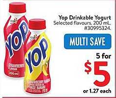 Yop Drinkable Yogurt