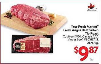 Your Fresh Market® Fresh Angus Beef Sirloin Tip Roast