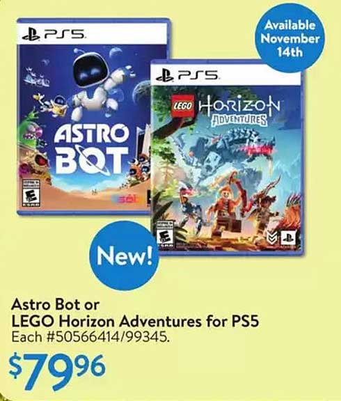 Astro Bot or LEGO Horizon Adventures for PS5