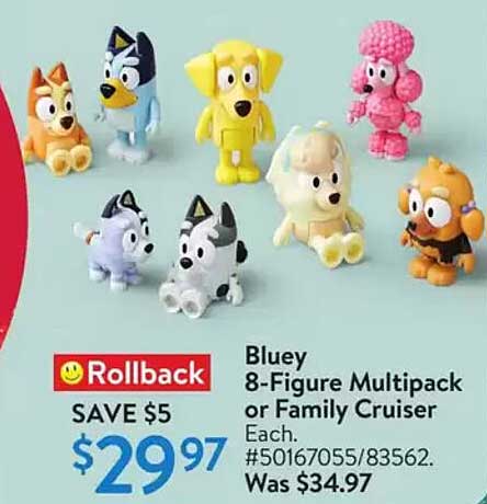 Bluey 8-Figure Multipack or Family Cruiser
