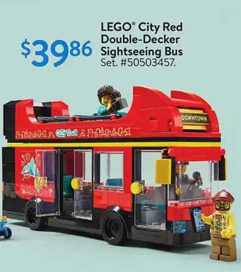 LEGO® City Red Double-Decker Sightseeing Bus