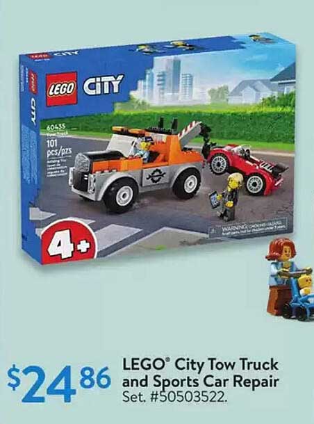 LEGO® City Tow Truck and Sports Car Repair Set. #50503522