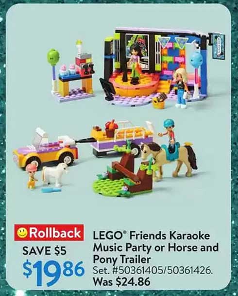 LEGO® Friends Karaoke Music Party or Horse and Pony Trailer