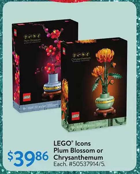 LEGO® Icons Plum Blossom or Chrysanthemum