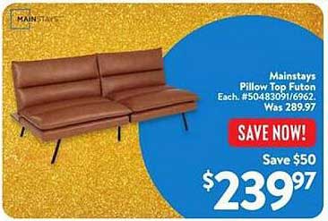 Mainstays Pillow Top Futon