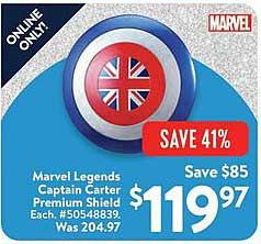 Marvel Legends Captain Carter Premium Shield
