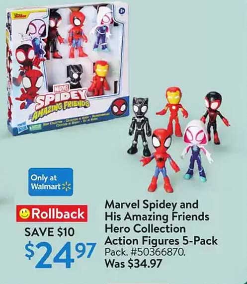 Marvel Spidey and His Amazing Friends Hero Collection Action Figures 5-Pack
