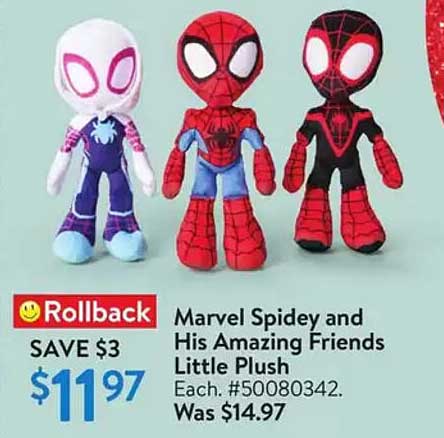 Marvel Spidey and His Amazing Friends Little Plush
