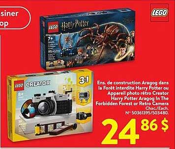 LEGO Harry Potter Aragog in the Forbidden Forest or Retro Camera Creator