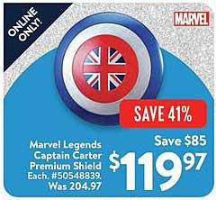 Marvel Legends Captain Carter Premium Shield