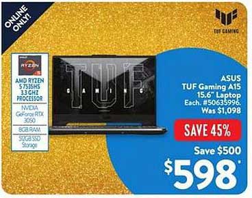 ASUS TUF Gaming A15 15.6" Laptop