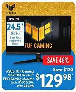 ASUS TUF Gaming VG259Q3A 24.5 FHD Gaming Monitor