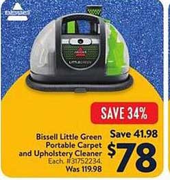 Bissell Little Green Portable Carpet and Upholstery Cleaner