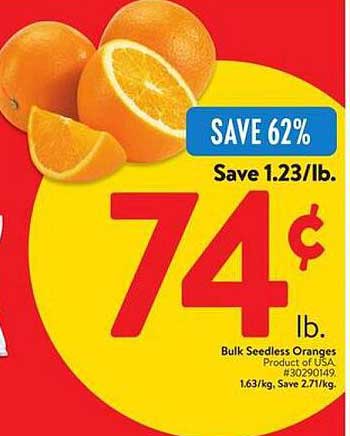 Bulk Seedless Oranges