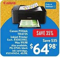 Canon PIXMA TR4725 Inkjet Printer