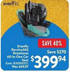 Evenflo Revolve360 Rotational All-in-One Car Seat