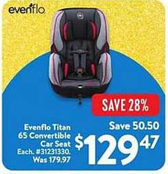 Evenflo Titan 65 Convertible Car Seat