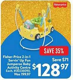 Fisher-Price 2-in-1 Servin' Up Fun Jumperoo Baby Activity Centre