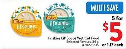 Friskies Lil' Soups Wet Cat Food