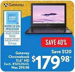 Gateway Chromebook 11.6" HD