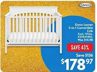 Graco Lauren 5-in-1 Convertible Crib