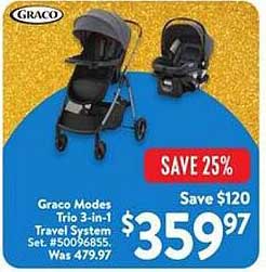 Graco Modes Trio 3-in-1 Travel System