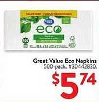 Great Value Eco Napkins