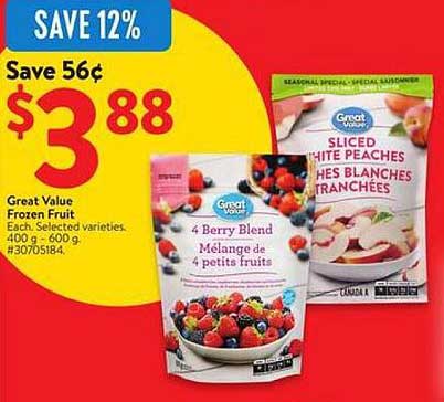 Great Value Frozen Fruit