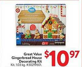 Great Value Gingerbread House Decorating Kit