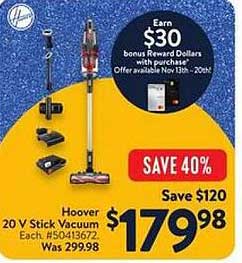 Hoover 20 V Stick Vacuum