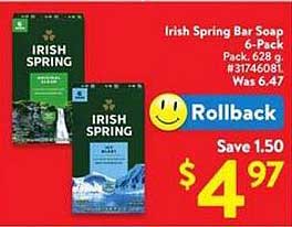 Irish Spring Bar Soap 6-Pack